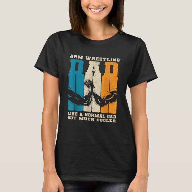 Camiseta Pai normal do Pai da Luta do braço retrorreflector (Frente)