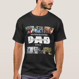 Camiseta Pai, Nós Amo-Te - Colagem Fotográfica Do Dia de os