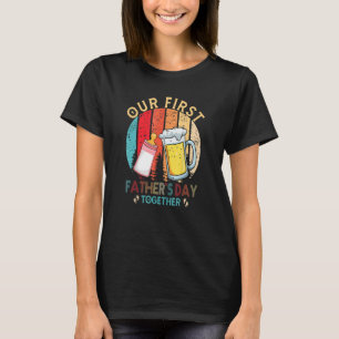Camiseta Pai novo papai Pela Primeira Vez Pai Nosso Primeir