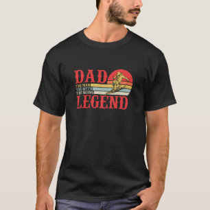 Camiseta Pai O Homem A Lenda Do Esqui