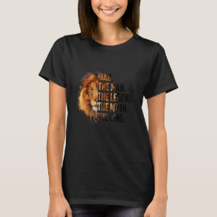 Camiseta Pai O Homem A Lenda O Leão Rei