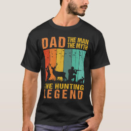 Camiseta Pai o homem mito a lenda da caça