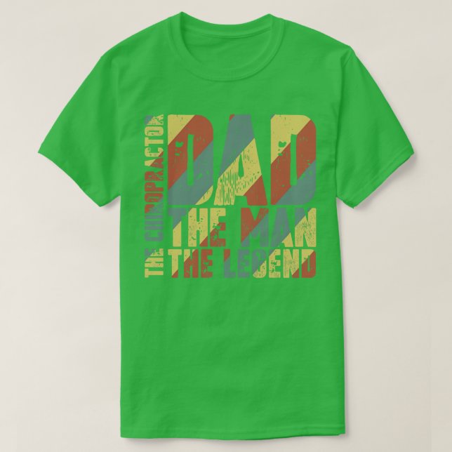 Camiseta Pai O Homem, O Chiropracor, A Lenda (Frente do Design)