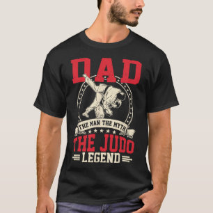 Camiseta Pai O Homem O Mito A Legenda Judô Design Para Ka