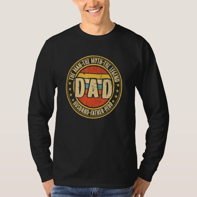 Camiseta Pai O Homem O Mito A Lenda Hero Husband Culpa (Frente)