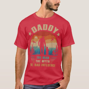 Camiseta Pai O Homem O Mito O Mau Influência Homens Pai P