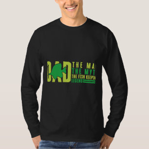 Camiseta Pai O Homem O Mito O Peixe Que Mantém A Lenda Aqua