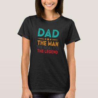 Camiseta Pai O Homem O Realizador Da Legenda Imóveis