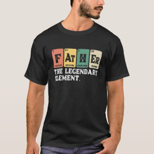Camiseta Pai O Legendário Elemento Vintage Pai do Pai