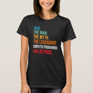 Camiseta Pai O Programador De Computador Legendário Se Apos