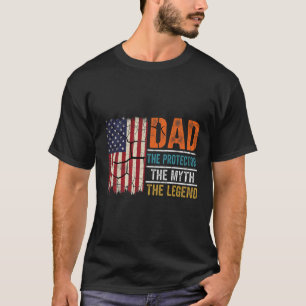 Camiseta Pai O Protetor O Mito A Lenda