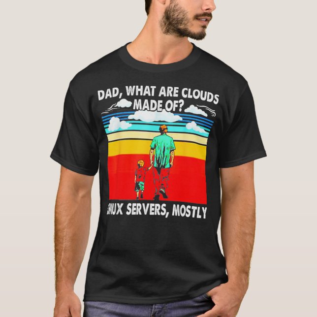 Camiseta Pai O Que É A Nuvem Feita Principalmente De Servid (Frente)