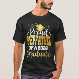 Camiseta Pai Orgulhoso 2026 de uma turma de 2026 Graduado