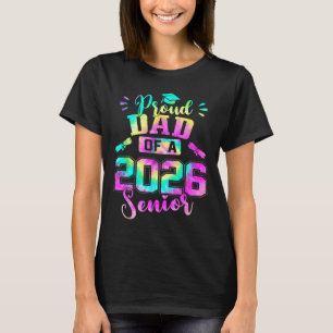Camiseta Pai Orgulhoso 2026 Diploma de Conclusão do Ensino