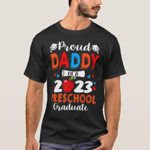 Camiseta Pai Orgulhoso Da Graduação Do Formando Pré-Escolar