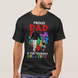 Camiseta Pai Orgulhoso Da Menina Mais Dura Que Conheço Queb