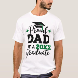 Camiseta Pai orgulhoso de 2022 da tassel formando verde bon