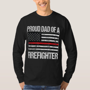 Camiseta Pai Orgulhoso de Bombeiro - Pai Bombeiro