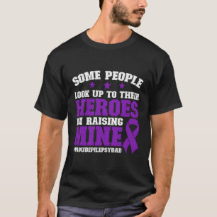 Camiseta Pai Orgulhoso De Epilepsia De Um Pai De Guerreiro