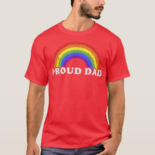 Camiseta Pai Orgulhoso de gay ou filho ou filha lésbica w