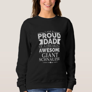 Camiseta Pai Orgulhoso de Homem de Schnauzer Gigante Incrív