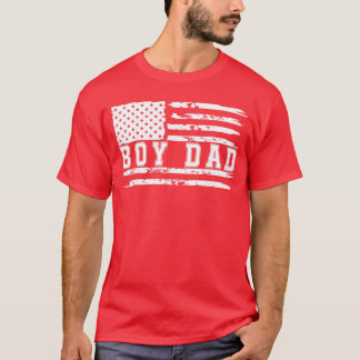 Camiseta Pai Orgulhoso de Menino Pai de Meninos para Papai 