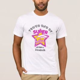Camiseta PAI ORGULHOSO DE Texto Editável A Rosa Super Forma