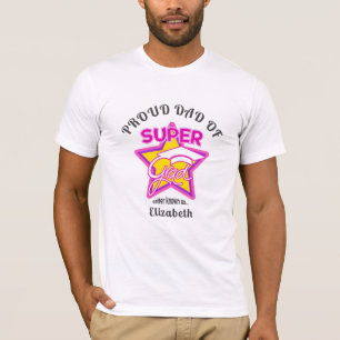 Camiseta PAI ORGULHOSO DE Texto Editável A Rosa Super Forma