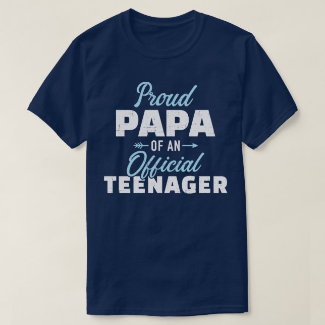 Camiseta Pai orgulhoso de um 13 adolescente de aniversário  (Frente do Design)