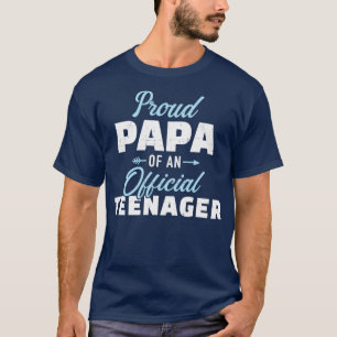 Camiseta Pai orgulhoso de um 13 adolescente de aniversário