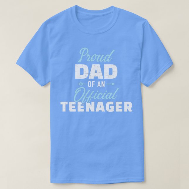 Camiseta Pai orgulhoso de um adolescente (Frente do Design)