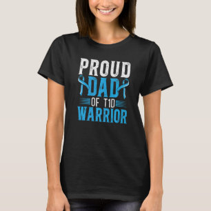 Camiseta Pai Orgulhoso De Um Diab De Consciência Da Diabete
