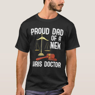 Camiseta Pai Orgulhoso de Um Doutor Juris Novelty