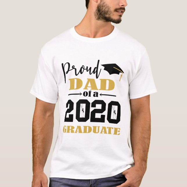 Camiseta Pai orgulhoso de um Formando 2020 (Frente)