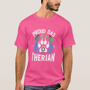 Camiseta Pai Orgulhoso De Um Furries Theriano Que Não Seja 