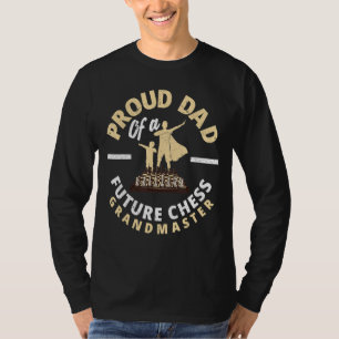 Camiseta Pai Orgulhoso De Um Futuro Avô De Xadrez Gambit
