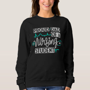 Camiseta Pai Orgulhoso De Um Futuro Estudante Enfermado Fil