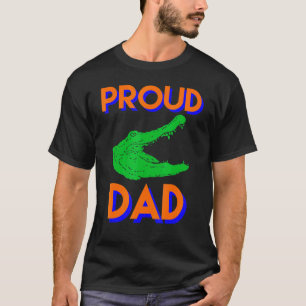 Camiseta Pai Orgulhoso De Um Gator Ideia Única Para Pais