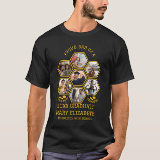 Camiseta Pai Orgulhoso de um Graduado de 20XX | Colagem de