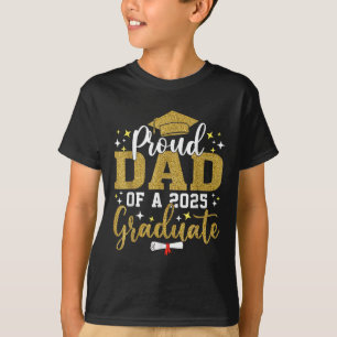 Camiseta Pai Orgulhoso De Um Graduado Em 2025 Pai Graduação