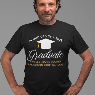 Camiseta Pai Orgulhoso de um Graduado em 2026 Personalizado