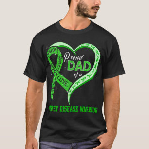 Camiseta Pai Orgulhoso De Um Guerreiro Da Doença Renal