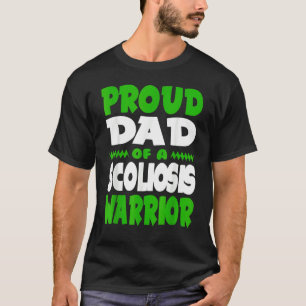 Camiseta Pai Orgulhoso De Um Guerreiro De Escoliose 1