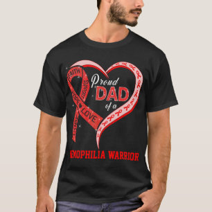 Camiseta Pai Orgulhoso De Um Guerreiro De Hemofilia