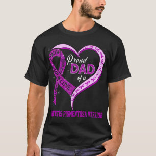 Camiseta Pai Orgulhoso De Um Guerreiro De Retinite Pigmento