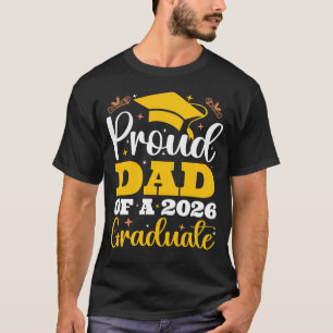 Camiseta Pai Orgulhoso De Um Pai Personalizado De Graduação