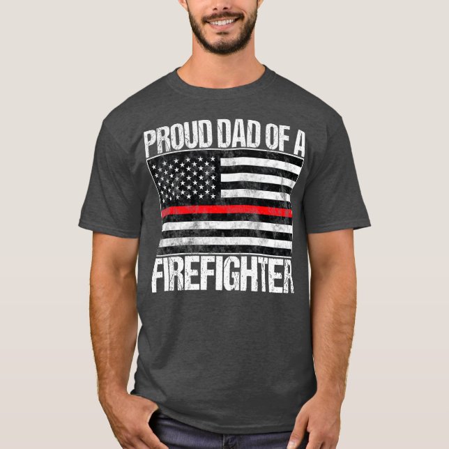 Camiseta Pai orgulhoso de um Pais de Bombeiros (Frente)