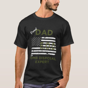 Camiseta Pai Orgulhoso De Um Pavilhão De Eod Especialista E