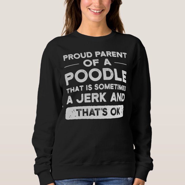 Camiseta Pai Orgulhoso De Um Poodle Mãe Pai De Poodle (Frente)