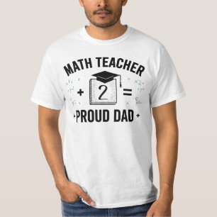 Camiseta Pai Orgulhoso de um Professor de Matemática